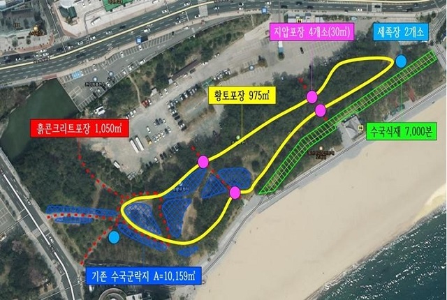 송림공원 항측도(네이버 캡처)